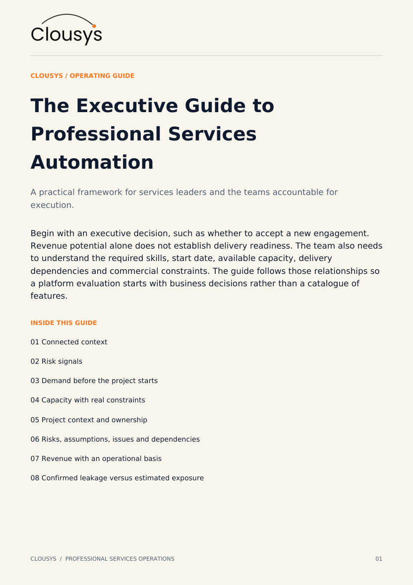 Executive guide to services automation cover